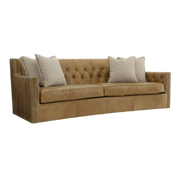 Bernhardt Candace 96'' Leather Sofa & Reviews Wayfair